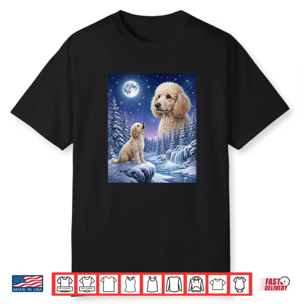 Howling To The Moon Meme Animal Dog Poodle Shirt