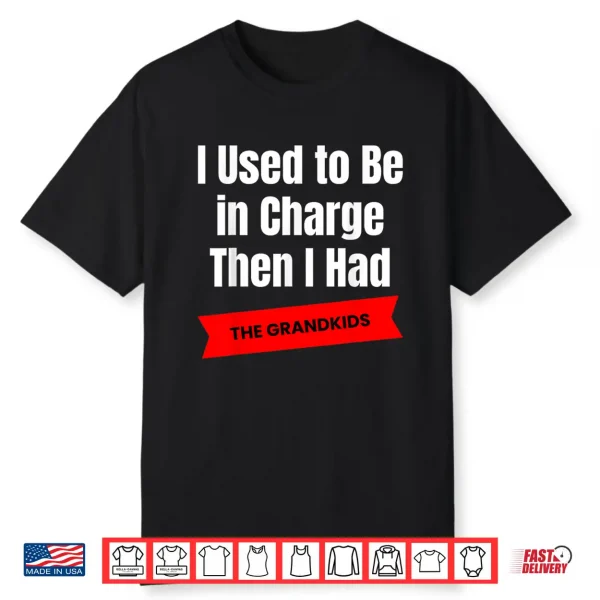 I Used To Be In Charge Then I Had A The Grandkids Comedy Shirt