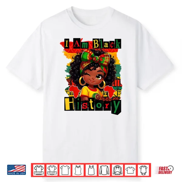 I Am Black History Juneteenth Boy Girl Kids Bhm Shirt