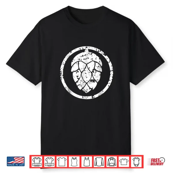 Ipa Shirt   Craft Beer Hops Logo Shirt White