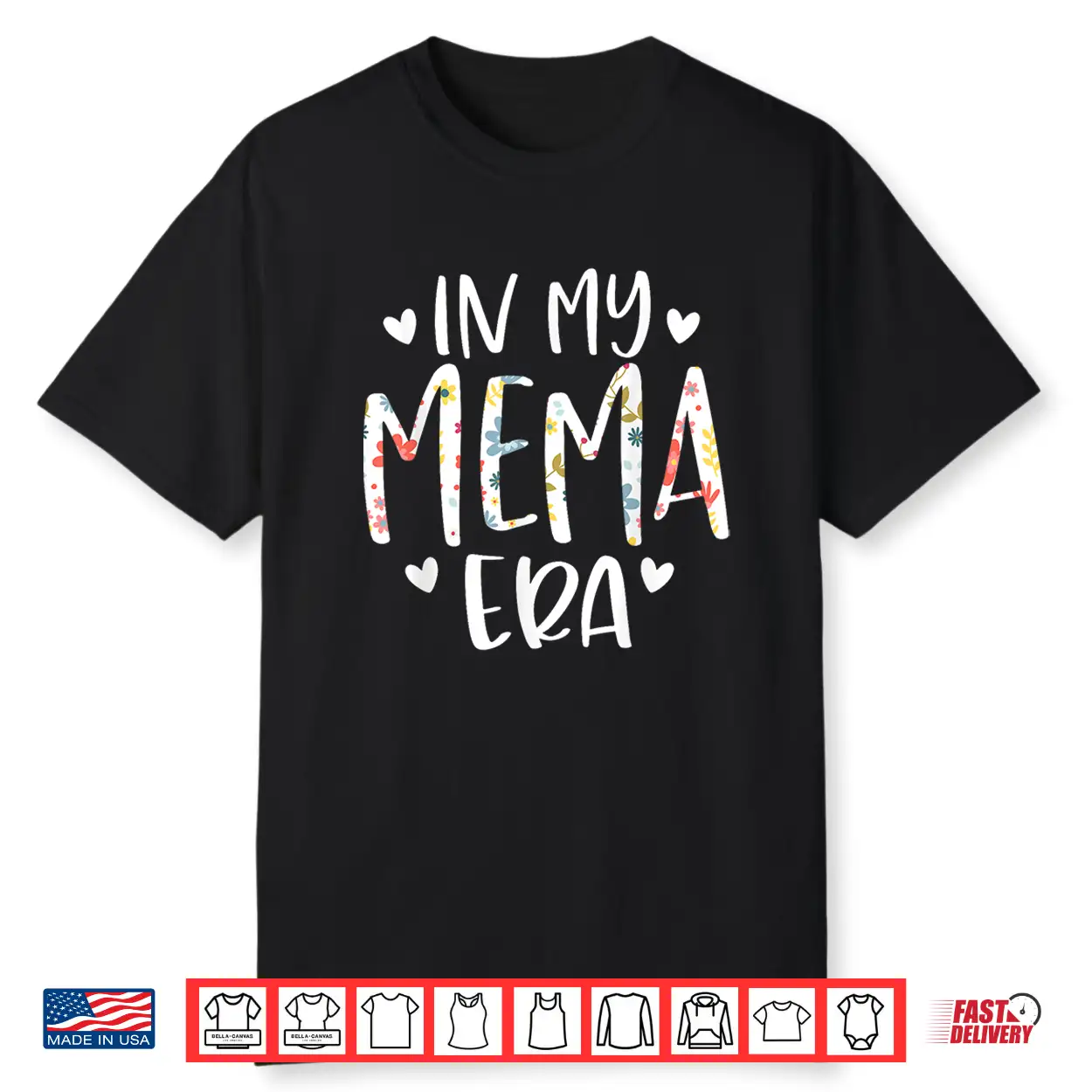 In My Mema Era Flower Letter Floral Cute Gifts For Mema Shirt In My Mema Era Flower Letter Floral Cute Gifts For Mema Shirt