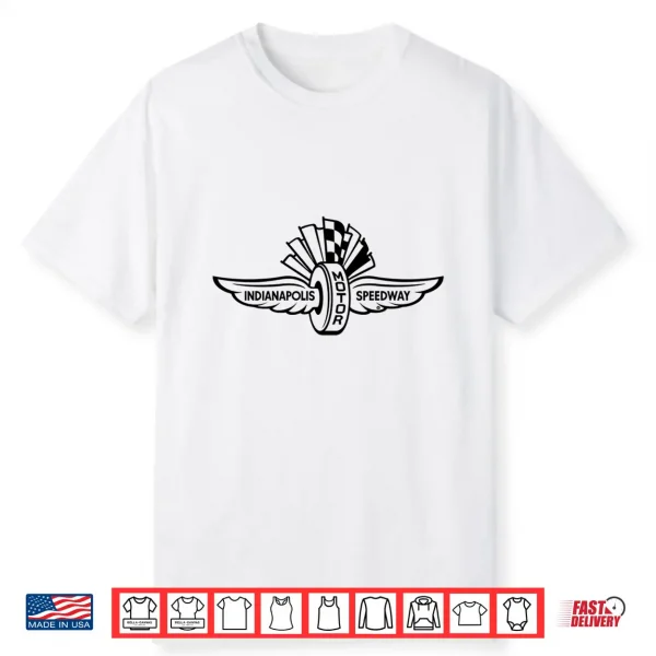 Indy 500 Indianapolis Motor Sport Black Logo Shirt
