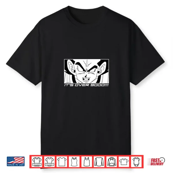 It’S Over 9000 Anime Manga Shirt