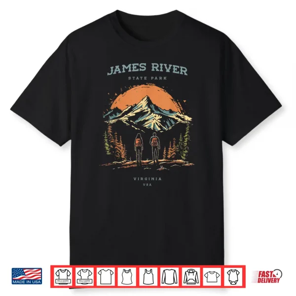 James River State Park Virginia Backpacking Hiking Vintage Shirt