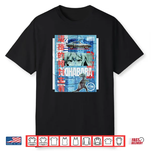 Japanese Retro Vintage 90S 80S Streetwear Tokyo Anime Manga Shirt