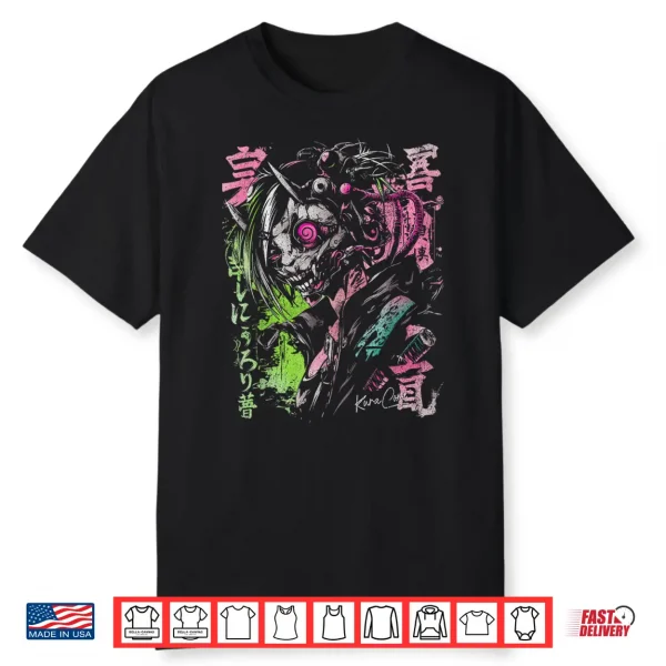 Japanese Streetwear Cyberpunk Y2K Retro Techwear Manga Anime Shirt