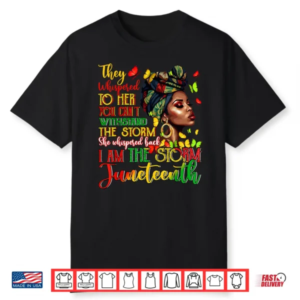 Juneteenth 1865 African Melanin Black History Women Girls Shirt