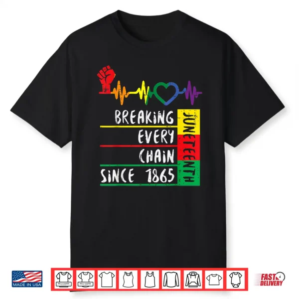 Juneteenth Breaking Every Chain For Men Women Kids Shirt