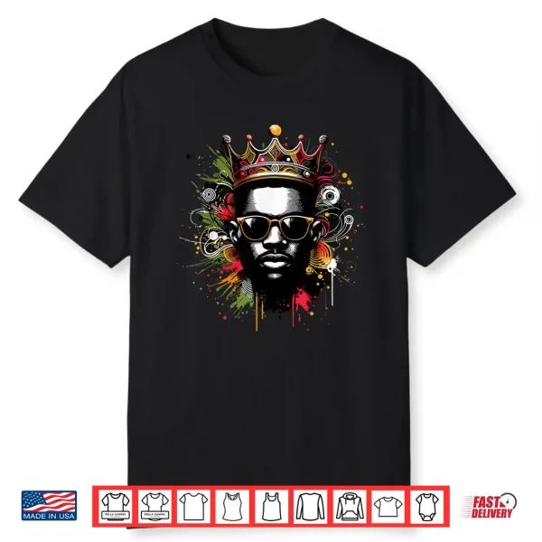 Juneteenth Proud Black King Men Fathers Day Black History Shirt