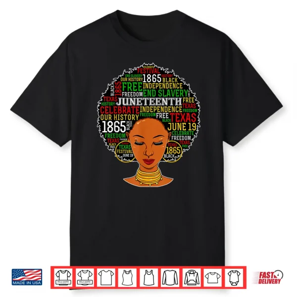 Juneteenth Tshirt Women Juneteenth Shirts For Women Afro Shirt