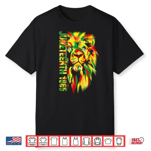 Juneteenth Men Women African American Black Lion 1865 King Shirt