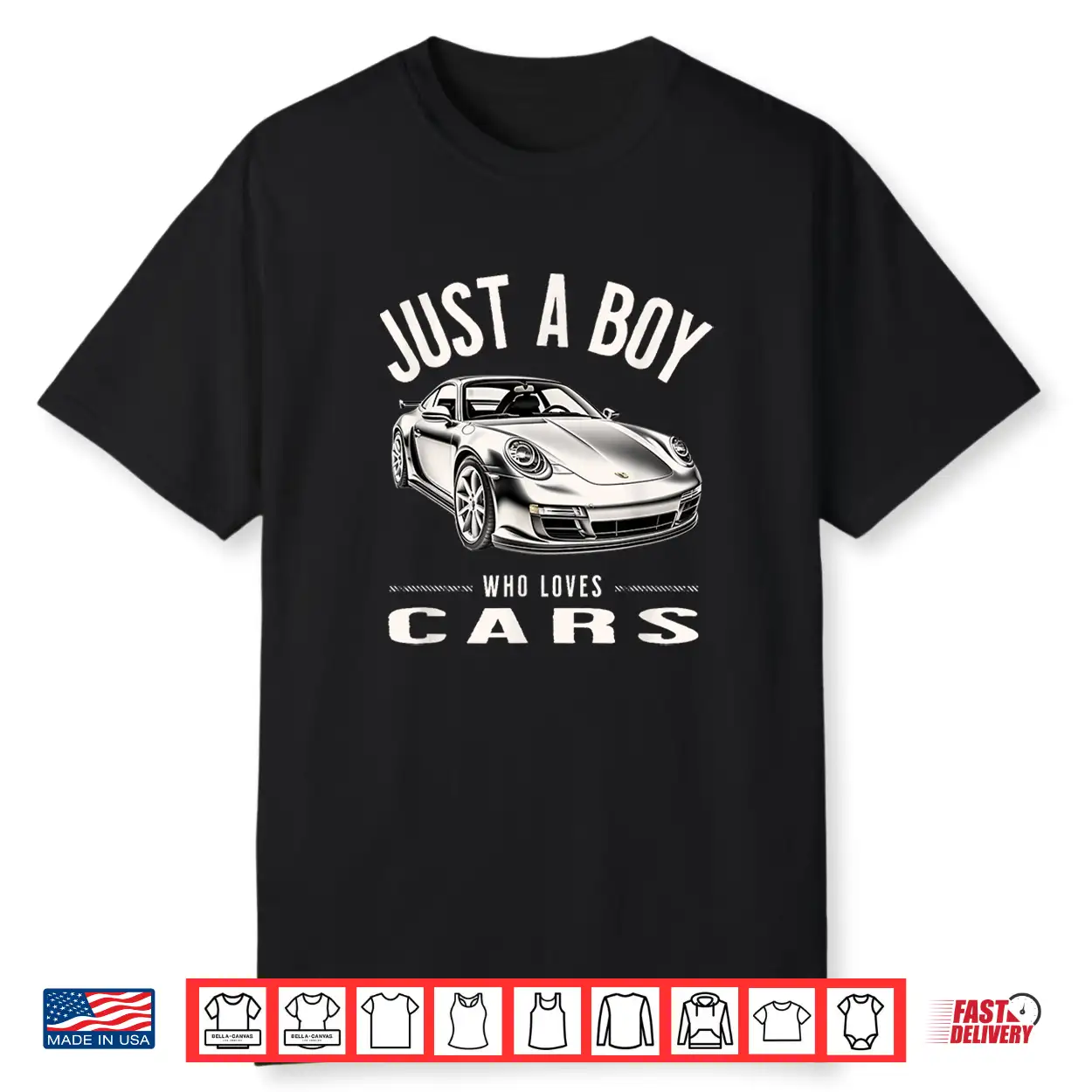 Just A Boy Who Loves Cars Supercar Sports Car Shirt Just A Boy Who Loves Cars Supercar Sports Car Shirt