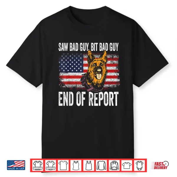 K Nine German Shepherd Police Dog Law Enforcement K Nine Handler Shirt