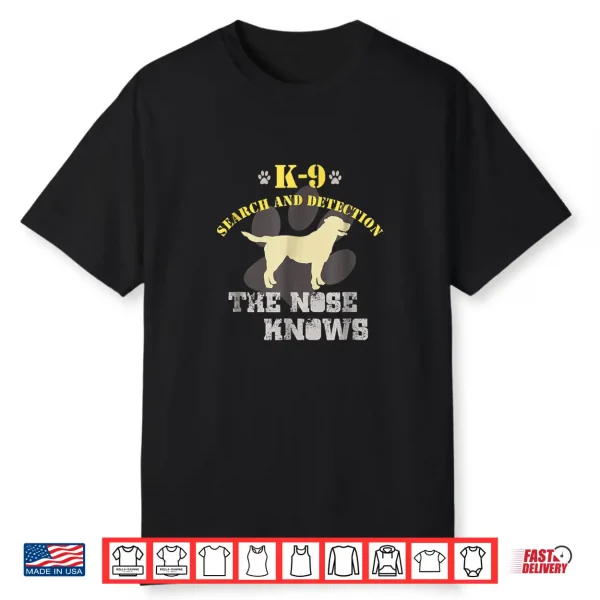 K9 Detection Dog Shirt   Labrador Retriever