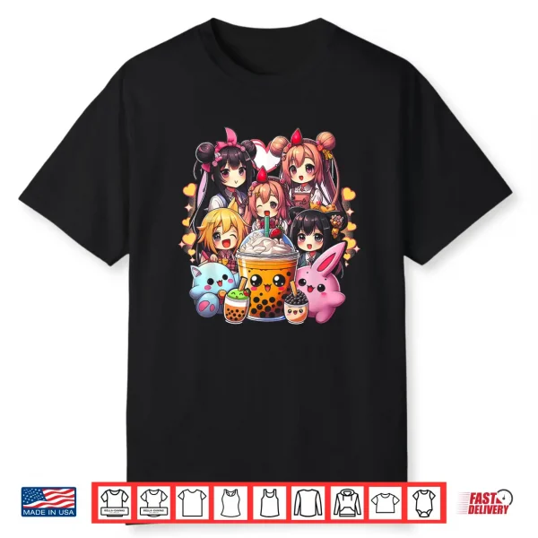 Kawaii Meme Japan Anime Bubble Tea Boba Tea Lover Japanese Shirt