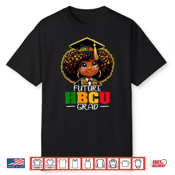 Kids Future Hbcu Grad Afro Black History Month Shirt