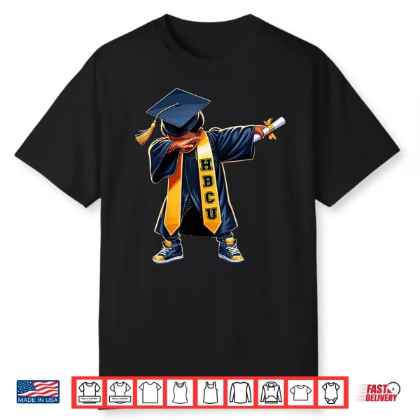 Kids Hbcu Funny Boys Grad Dabbing Graduation Shirt
