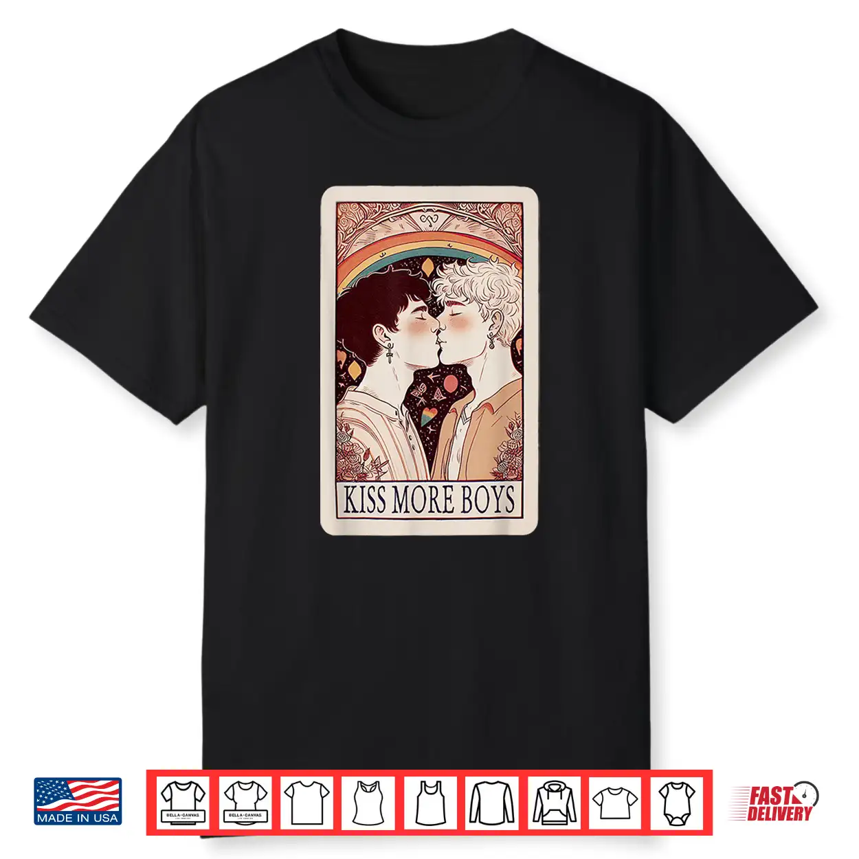 Kiss More Boys Gay Kissing For Gay Pride Month Shirt Kiss More Boys Gay Kissing For Gay Pride Month Shirt
