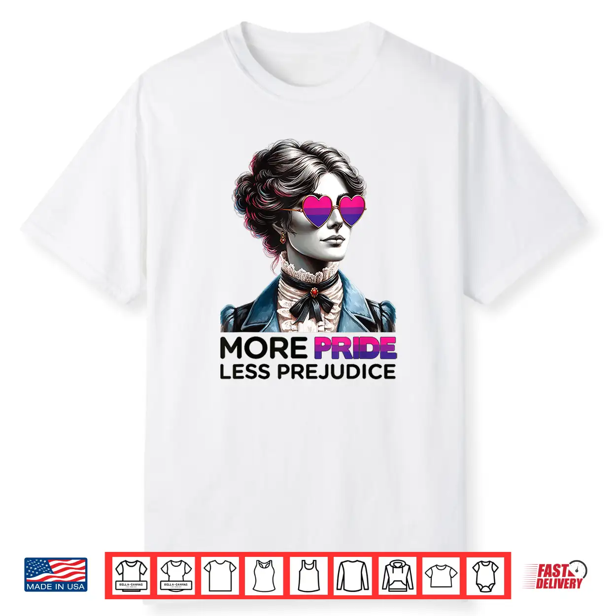 Lgbt Bisexual Proud Pride Month More Pride Less Prejudice Shirt Lgbt Bisexual Proud Pride Month More Pride Less Prejudice Shirt