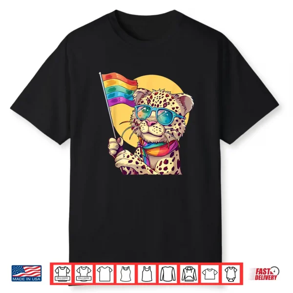 Lgbt Leopard Gay Pride Month Rainbow Lgbt Parade Lgbtq Shirt
