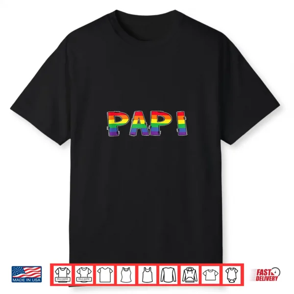 Lgbt Pride Rainbow Daddy Papi Matching Family Shirt