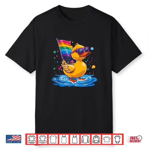 Lgbt Rubber Duck Rainbow Lgbt Parade Gay Pride Month Lgbtq Shirt
