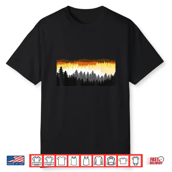 Lgbtq Bear For Gay Pride Month Forest Tree Gay Bear Shirt
