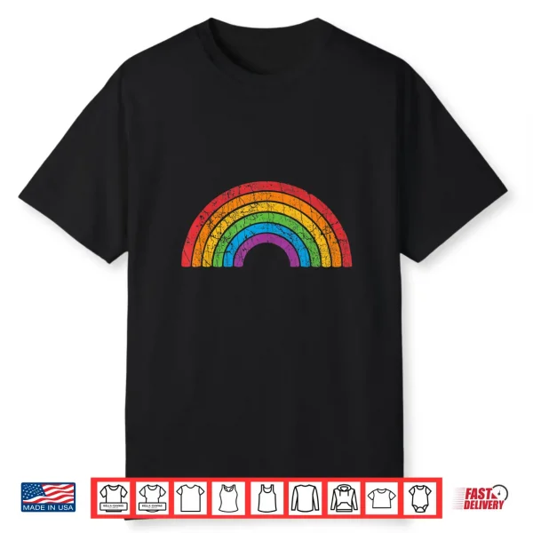 Lgbtq Rainbow Flag Gay Pride Lgbt Awareness Month Vintage Shirt