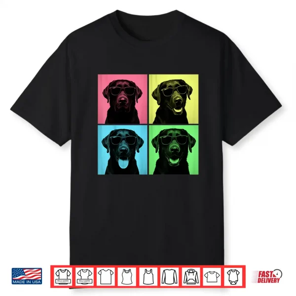 Labrador Pop Art Black Lab Dog Lover Photo Booth Shirt