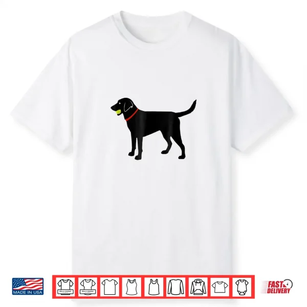 Labrador Retriever Fetch Black Lab Play Ball Shirt
