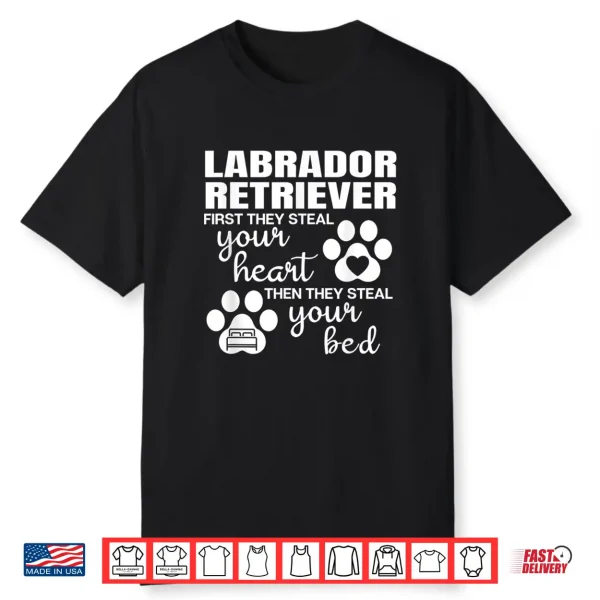 Labrador Retriever Gifts Quote Dog Lover Paw Print Shirt