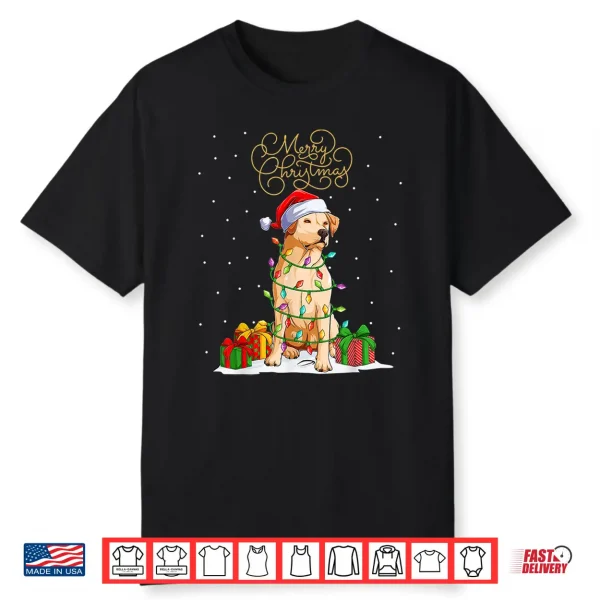 Labrador Retriever Merry Christmas Xmas Lab Christmas Dog Shirt