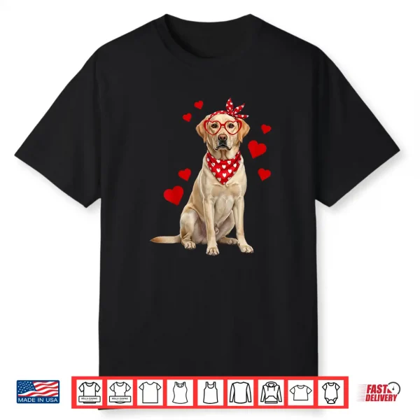 Labrador Retriever Valentines Day Dog Lover Heart Shirt