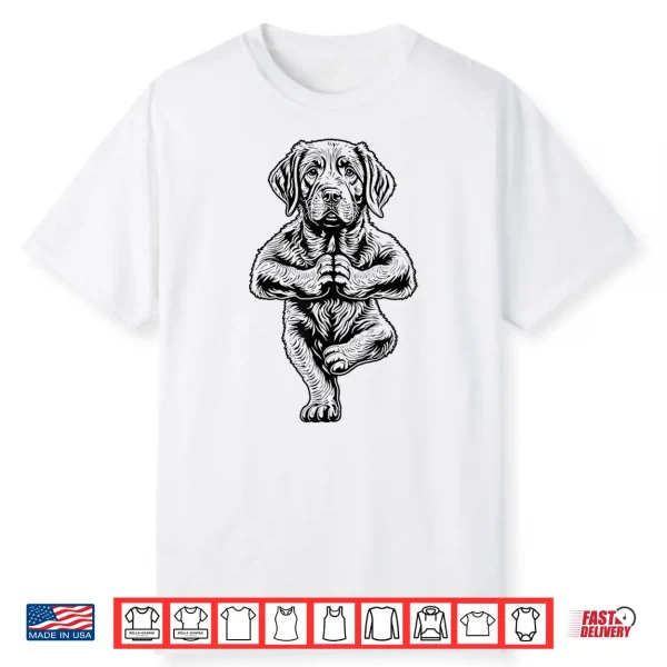 Labrador Retriever Yoga Lab Puppy Dog Tree Pose Vrikshasana Shirt