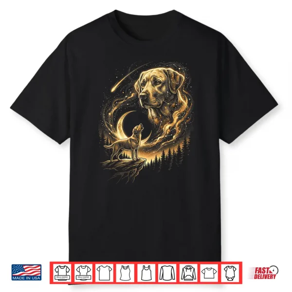 Labrador Retriever To The Moon Vintage 90S Retro Animal Dog Shirt