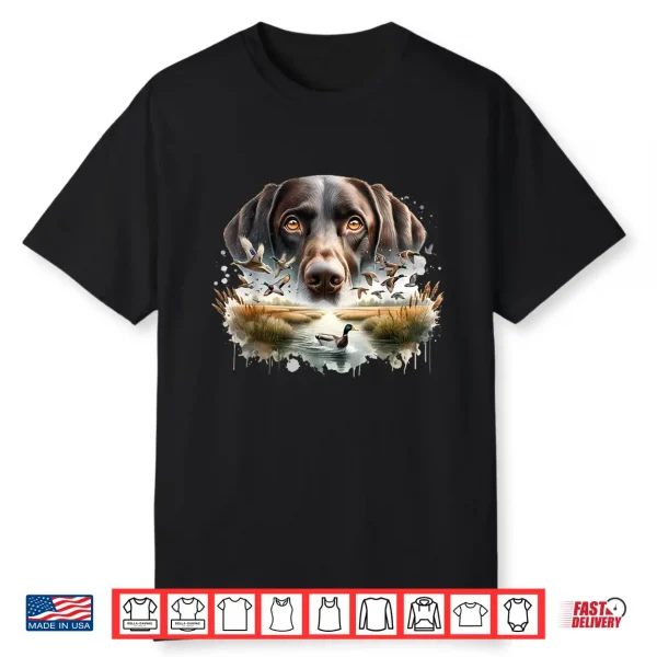 Labrador Retriever With Mallard Ducks Hunting Duck Hunter Shirt