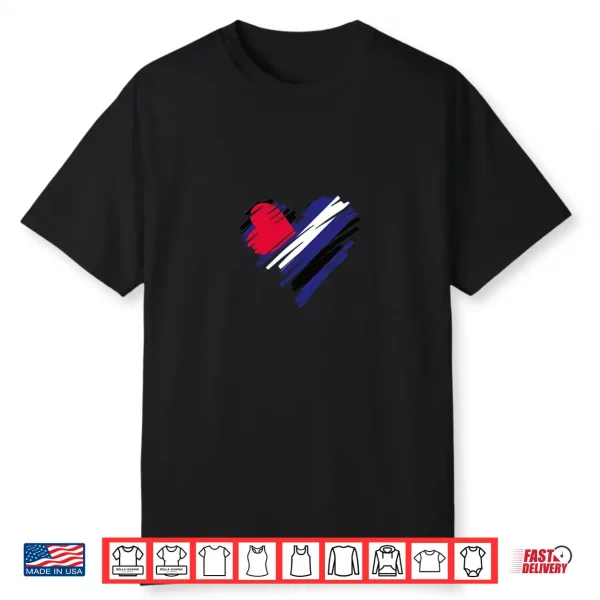 Leather Pride Heart Premium Tri Blend Shirt