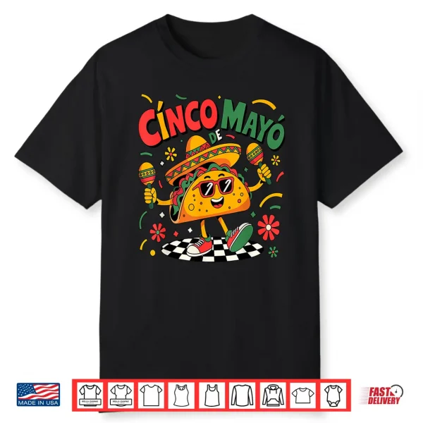 Let’S Fiesta Tacos Mexican Men Women Kids Cinco De Mayo Shirt