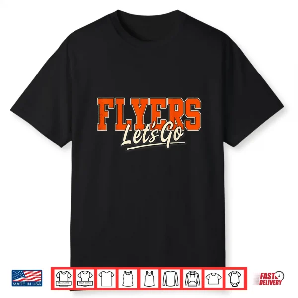 Let’S Go Flyers Retro Vintage For Men Women Boys Youth Tee Shirt