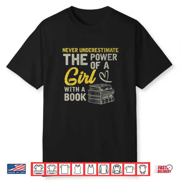 Librarian Women Girls Bookworm Library Bibliophile Reading Shirt