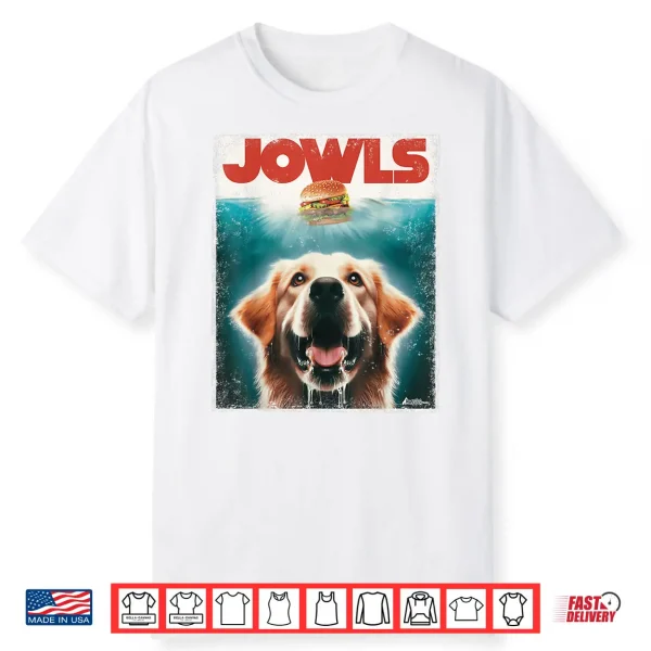 Light Golden Retriever Jowls Top Paws Cream Lab Dog Mom Dad Shirt