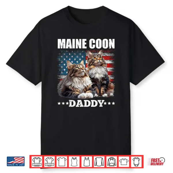 Maine Coon Dad Maine Coon Father Main Coon Cat Daddy Shirt
