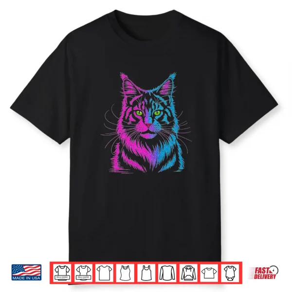Main Coon Cat Art Men Women Shirt