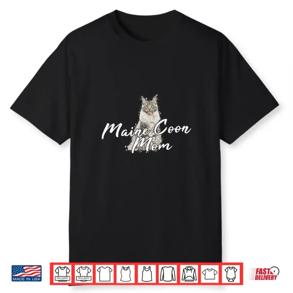 Maine Coon Cat Cats Kitten Maine Coon Professional Graphic Shirt