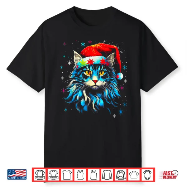 Maine Coon Cat Christmas Shirt