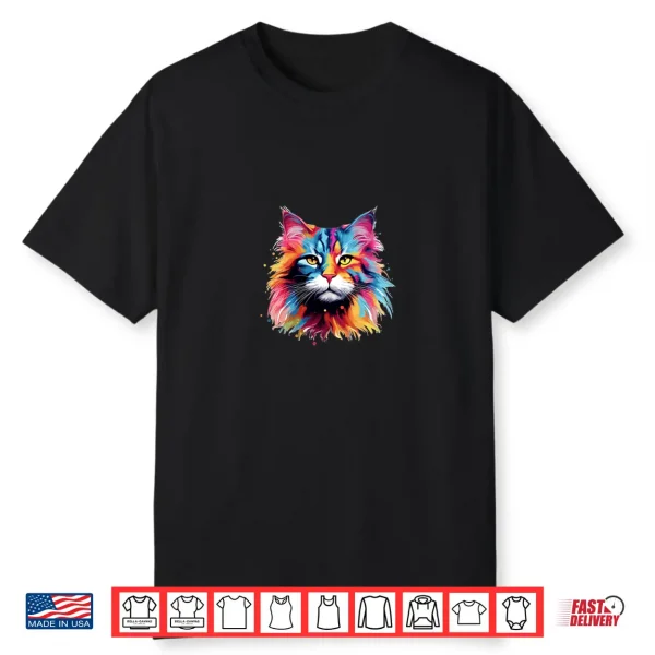 Maine Coon Cat Gift For Cat Lovers Professional Graphic Shirt