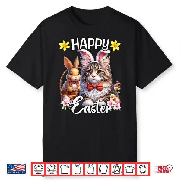 Maine Coon Cat Happy Easter Cute Maine Coon Cat Shirt