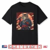 Maine Coon Cat Japanese Art Samurai Ukiyo E Shirt