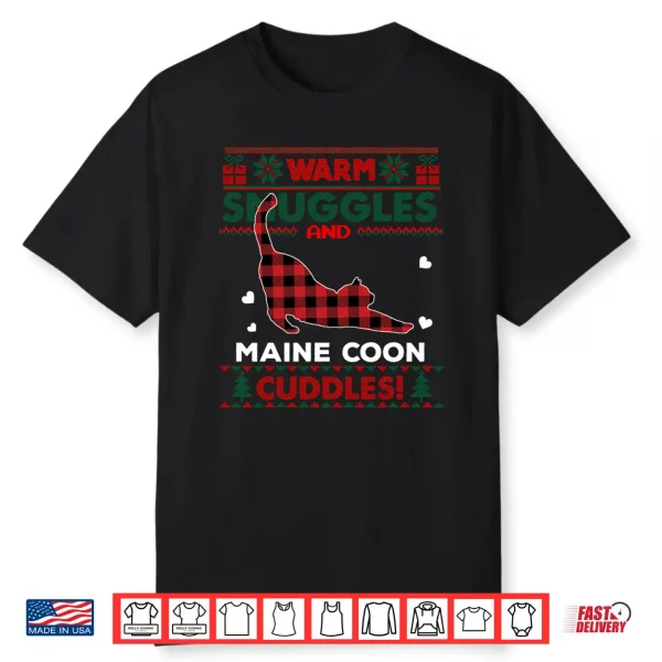 Maine Coon Cat Lover Cute Cat Xmas Ugly Christmas Sweater Shirt