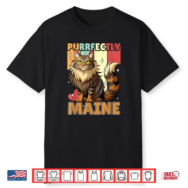 Maine Coon Cat Lover Cute Kitten Owner Funny Maine Coon Shirt